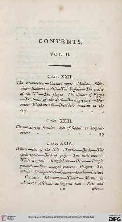 Contents Vol. II