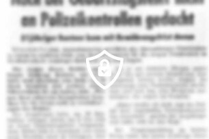 Nach der Geburtstagsfeier nicht an Polizeikontrollen gedacht