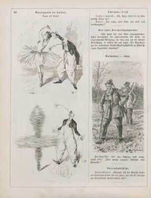 "Nouveauté de ballet. Dame als Kreisel" "Entweder - oder"