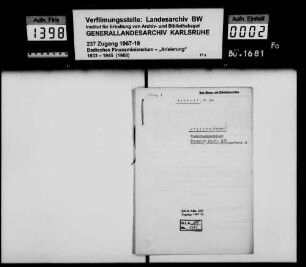 Schmidt, Dr. Leo Israel Eheleute in Mannheim Grundschuldbestellung Lagerbuch-Nr. 1112 Bruchsal