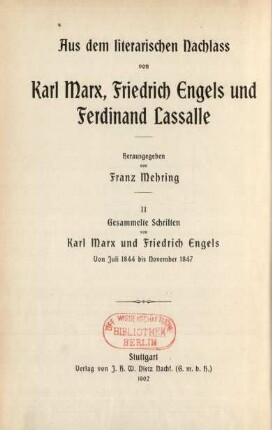 2 = [1], Bd. 2%_12 1902: Von Juli 1844 bis November 1847