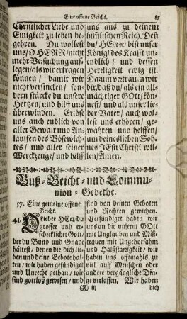 Buß- Beicht- und Communion-Gebethe.