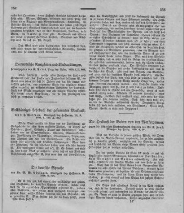 Vollständiges Lehrbuch der gesammten Baukunst / von L[udwig] F[riedrich] Wolfram. - Stuttgart : Hoffmann. - [Bd.] III, [Abth.] 2, 1839
