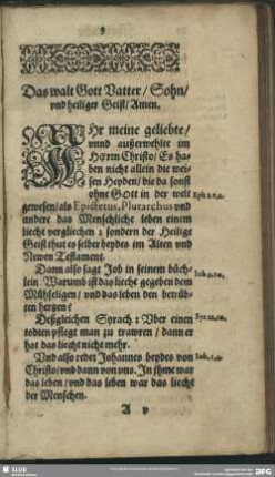 Das walt Gott Vatter, Sohn, und heiliger Geist, Amen