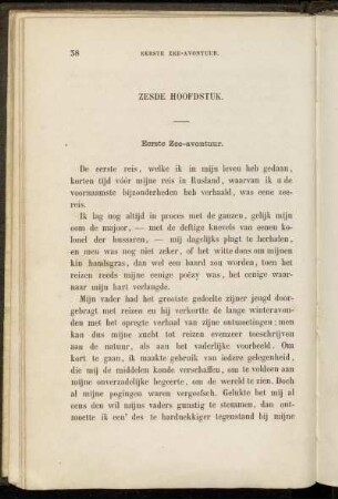 Zesde Hoofdstuk. Eerste Zee-avontuur.