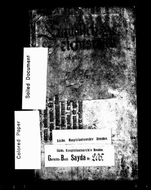 Gerichtshandelsbuch von Sayda, Bd. 01