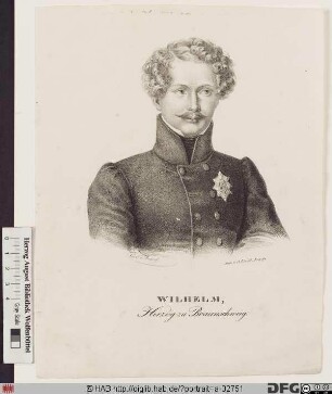 Bildnis Wilhelm, Herzog von Braunschweig-Lüneburg (reg. 1830-84)