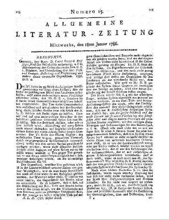 Gatterer, J. C.: Kurzer Begriff der Weltgeschichte in ihrem ganzen Umfange. T. 1. [Von Adam bis Cyrus.] Göttingen: Vandenhoeck 1785