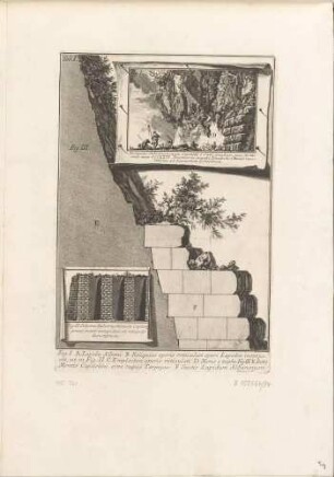 Reliquiae Substructionum Capitolij (Substruktionen des Kapitolhügels), aus der Folge "Della Magnificenza ed Architettura de’ Romani", Tafel I.