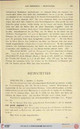 ⟦Heinstetten⟧