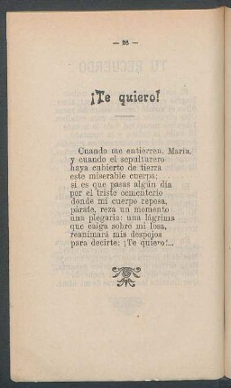¡Te quiero!
