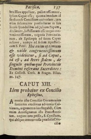 Caput XIII. Idem probatur ex Concilio Ephesino.