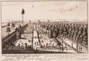 Augsburg, Prospekt des Schnurbeinschen Gartens vor dem Gögginger Tor