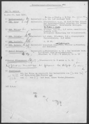 Unterweissach mit Oberweissach, Bruch, Cottenweiler, Heutensbach und Unterbrüden: Visitationsbericht mit Pfarrbericht 1956
