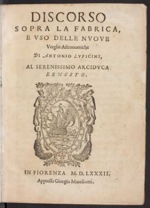 Discorso sopra la fabbrica, e vso delle nvove verghe astronomiche