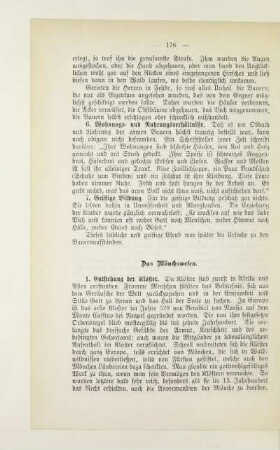 Das Mönchswesen