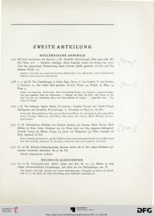 Zweite Abteilung (Nr. 1367-1684)