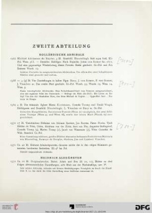 Zweite Abteilung (Nr. 1367-1684)