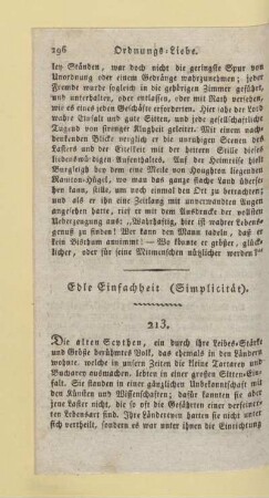 Edle Einfachheit (Simplicität)