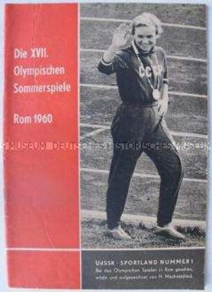Broschüre über die Olympischen Spiele in Rom 1960
