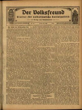 Ausgabe vom Sonntag, den 24. Mai 1914.