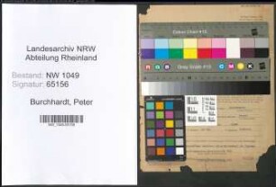 Entnazifizierung Peter Burchhardt , geb. 13.02.1912 (Schornsteinfeger)
