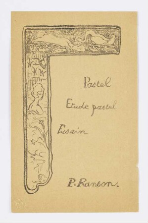 Pastel Etude Pastel Fusain