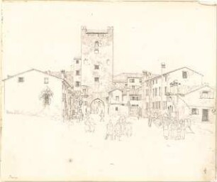 Neureuther, Gottfried von; Zeichnungen - Rovigo (Perspektive)