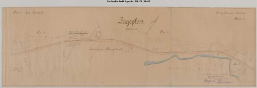 Streckenband Blatt 17, Gemarkung Ruppichteroth km 19,9 - 21,1 mit Bahnhof Ruppichteroth und Gleisanschluss Krautfabrik