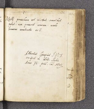 Albertus Champius. – Incipit: Nulli praeclusa est virtus: omnibus patet: non quaerit censum: nudo homine contenta est [Seneca zugeschrieben]. – Helmstedt, 30.04.1592