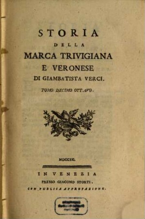 Storia Della Marca Trivigiana E Veronese. 18