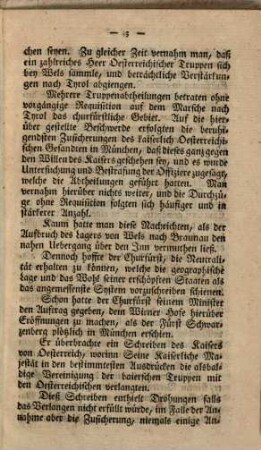 Geschichtliche Darstellung der Verhältnisse, welche das Benehmen Sr. churfürstl. Durchlaucht von Pfalzbaiern geleitet haben