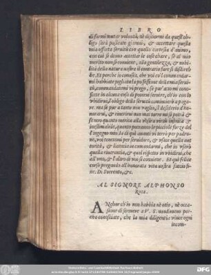 Al Signore Alphonso Rota.