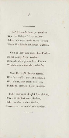 Hab` ich euch denn je gerathen ...