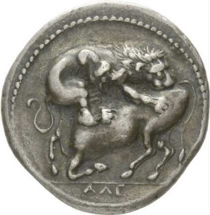Nachbildung einer Tetradrachme aus Akanthos/Makedonien