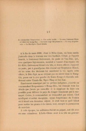 XV. Le commandant Bergounioux ...