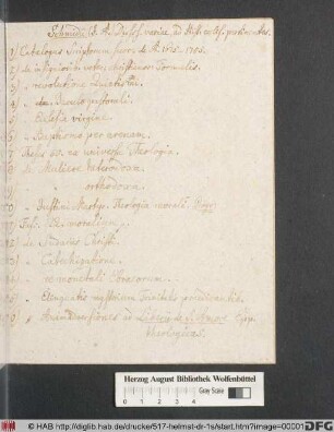 Catalogvs Scriptorvm quæ cura & præsidio Io. Andr. Schmidt D. P.P. ab A. MDCLXXV. ad A. MDCCV. prodierunt