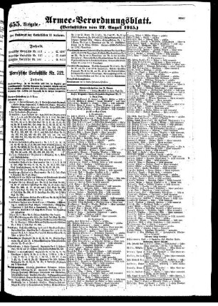 655. Ausgabe. Freitag, 27. August 1915