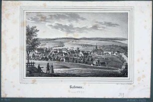 Ansicht der Stadt Rabenau bei Dresden