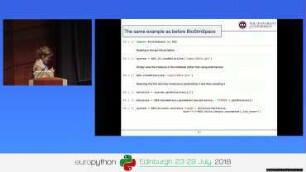 How is python used in biomolecular sciences?