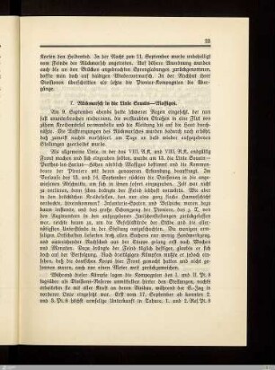 7. Rückmarsch in die Linie Souain-Massiges