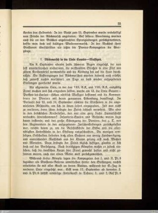 7. Rückmarsch in die Linie Souain-Massiges