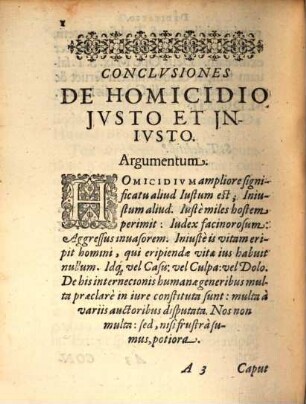 Conclusiones de homicidio iusto et inusto