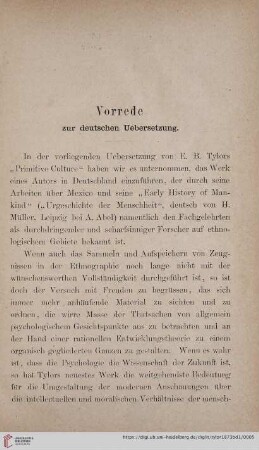 Vorrede zur deutschen Übersetzung