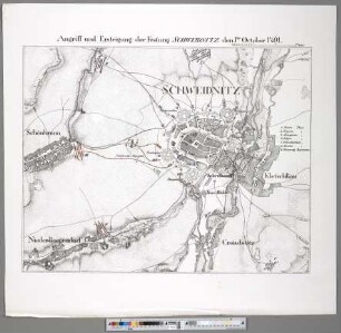 Angriff und Ersteigung der Festung Schweidnitz den 1ten October 1761