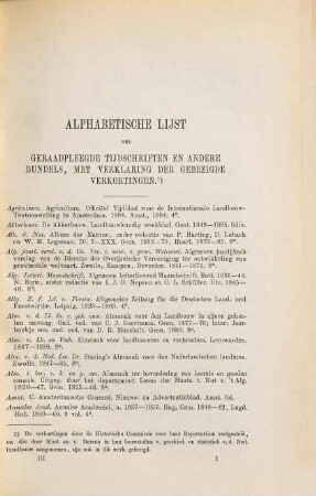 Algemeene aardrijkskundige bibliographie van Nederland, 3. Het volk en zijn bedrijf
