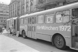 Informationsschau internationaler Olympia-Briefmarken des Olympischen Komitées anlässlich der Sommerolympiade 1972 in München
