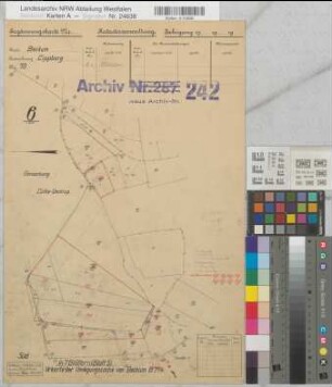 Beckum Ksp. u.Stadt (Beckum), Umlegung Beckum, Urkarte, Lippborg Flur 6