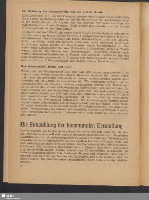 Die Entwicklung der kommunalen Verwaltung