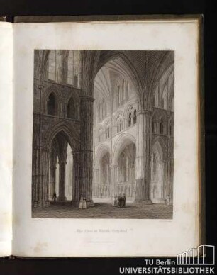 Plate 7. The nave of Lincoln Cathedral.